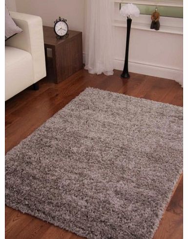 The Rug House SUPER SOFT LUXURY GREY SHAGGY RUG 5 SIZES AVAILABLE 60cmx110cm (2ft x 3ft7``)