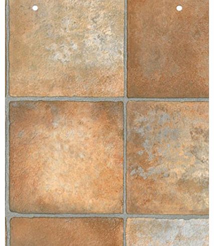 TheRugShopUK Golden Brown Anti Slip Vinyl Flooring Kitchen Bathroom Bedroom Office Commercial Lino Modern Design (Design No.4403, 300 Centimeters)