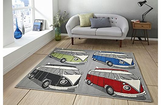 Think Rugs Retro Capri VW Campervan Rug 80cm x 150cm