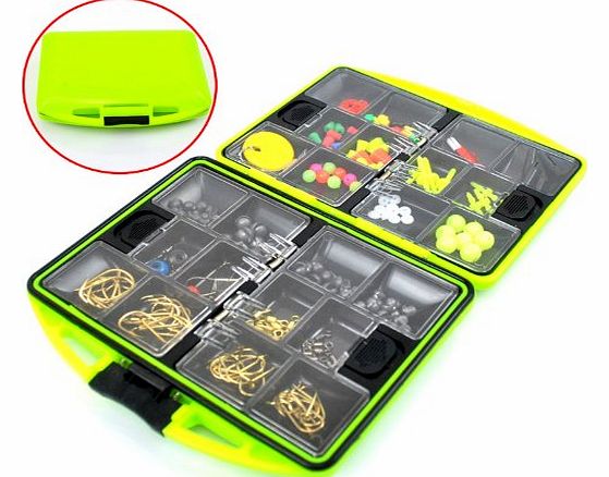 thkfish Small!!! 1 Set Carp Catfish Freshwater Fishing Tackle Box Utility Box Hooks Swivels