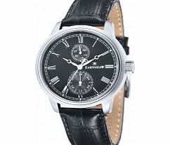 Thomas Earnshaw Mens Cornwall Black Leathe Strap