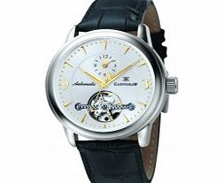 Thomas Earnshaw Mens Regency Black Leathe Strap