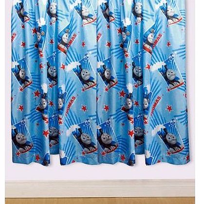 Thomas Race Blue Kids Curtains