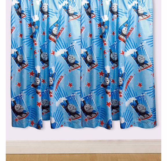 Thomas & Friends Race Curtains 54`` Drop