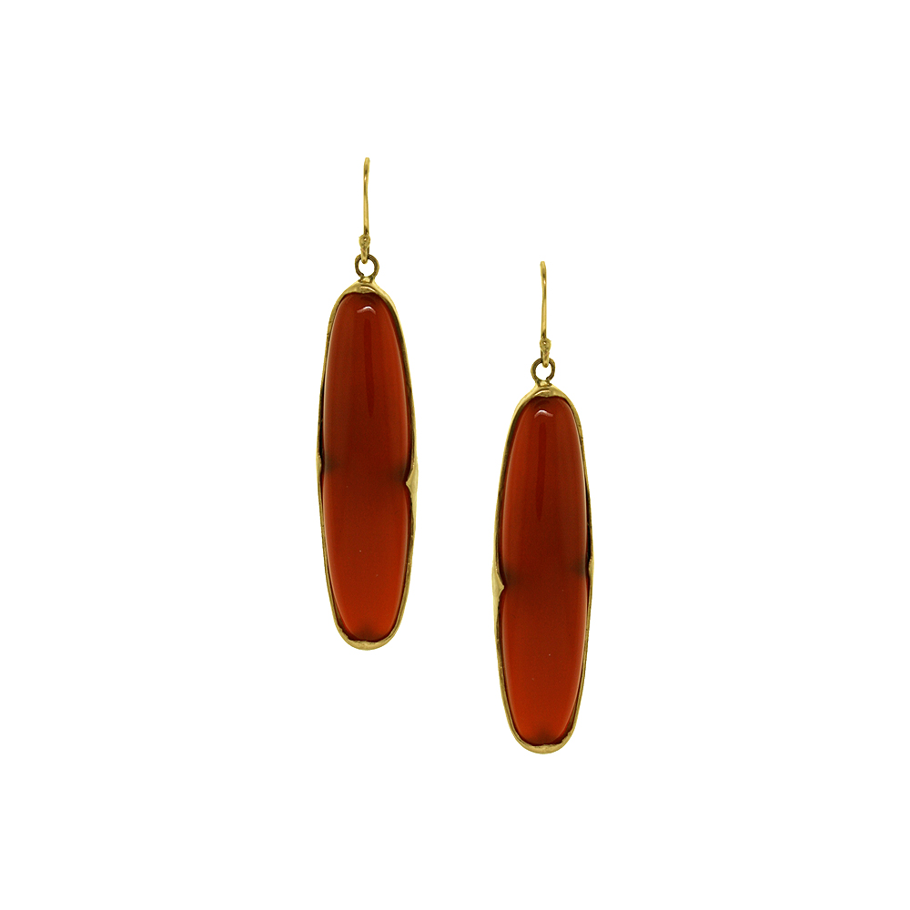 earrings - Carnelian