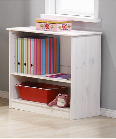 Pine Bookcase Finished in Whitewash