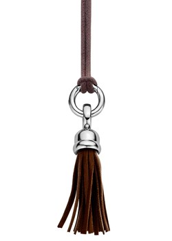 Silver Brown Tassel Pendant 6670CN