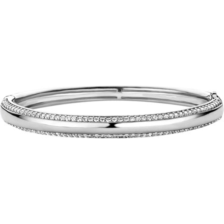 Silver Cubic Zirconia Bangle 2646ZI