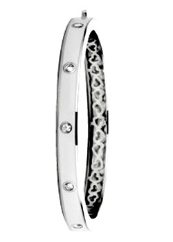 Silver Cubic Zirconia Bangle 2694EW