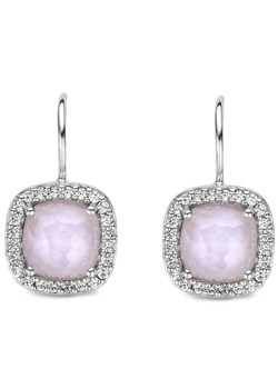 Silver, Pink Stone and Cubic Zirconia