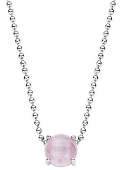 Silver Pink Stone Pendant 3761CP/42