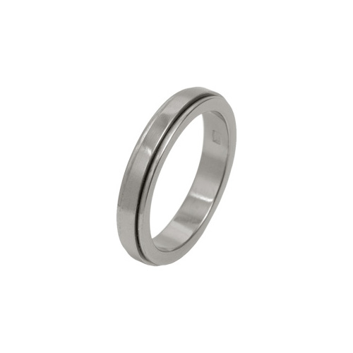 4mm Raised Centre Ring in Titanium by Ti2