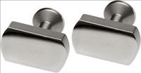 Polished Rectangular Titanium Cufflinks by Ti2