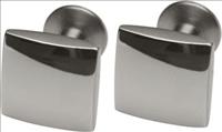 Polished Square Titanium Cufflinks by Ti2