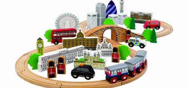 Tidlo City of London Wooden Train Set