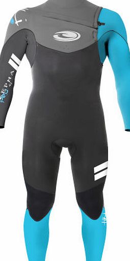 Tiki Mens Tiki Zepha 2 Pro 3/2mm Chest Zip Wetsuit -