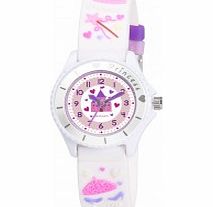 Tikkers Girls White Fairy Princess Watch