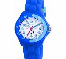 Tikkers Kids Blue Rubber Watch