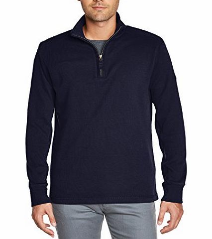 Timberland Clothing Mens Canoe River Half-Zip Long Sleeve Jumper, Blue (Dark Sapphire), Medium