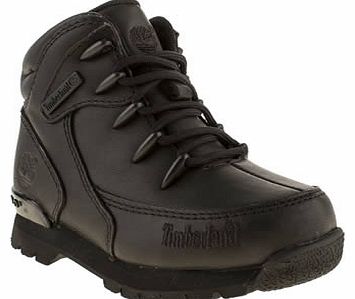 kids timberland black euro rock hiker boys