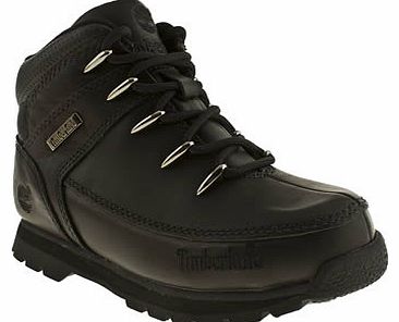 kids timberland black euro sprint boys junior