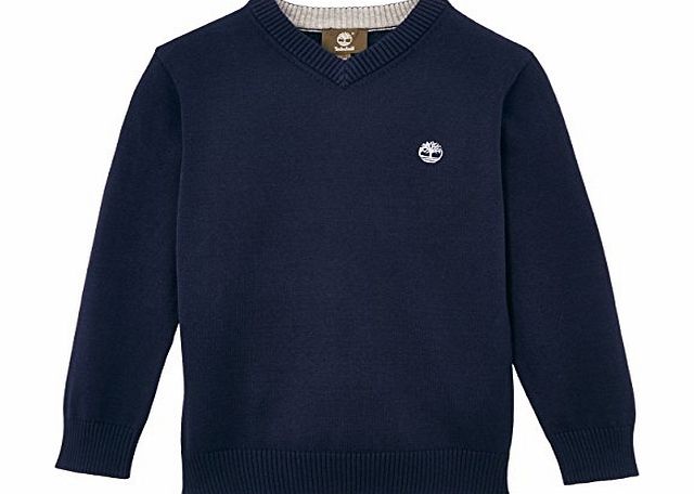 Timberland (TIMGX) Boys T25G89 Pull Jumper, Blue (Indigo), 8 Years