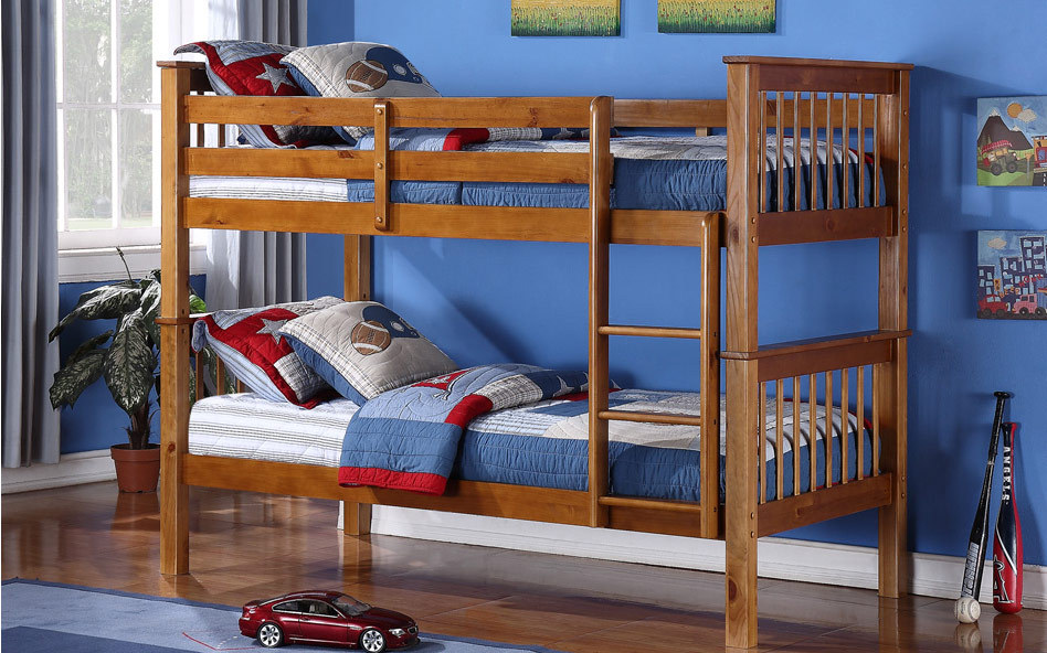 Time Living Devon Wooden Bunk Bed, Single, 2