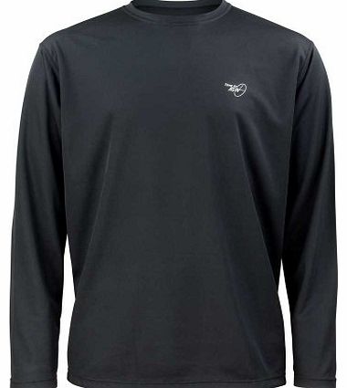 Mens Favourite Long Sleeve Running T Shirt Top Medium 40``- 42`` Black