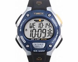 Timex Blue Black Ironman 30 Lap Full Size Sport