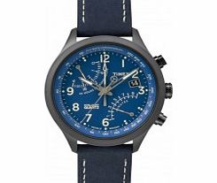 Timex Intelligent Quartz Mens All Blue Fly-Back