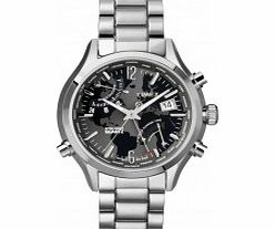 Timex Intelligent Quartz Mens Black Silver World