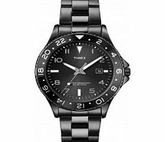 Timex Mens All Black 3 Hand Dress Watch