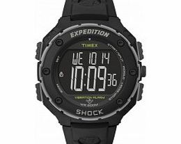 Timex Mens Black Expedition Shock XL Vibrating