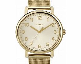 Timex Originals Ladies Gold Mesh Classic Round