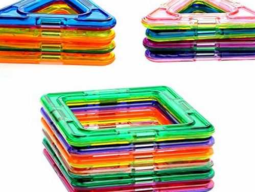 Tinksky 14pcs DIY Magnetic Construction Pieces Building Blocks for Kids Children (Random Color)