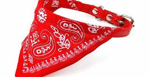 tinxs Dog/Cat Collar Red Bandana Small 23 to 29cm