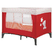 Tatty Teddy Travel Cot, Red & White