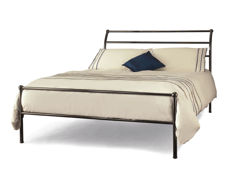 Black Nickel Double Bedstead