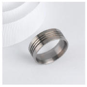 TITANIUM GENTS RING, R