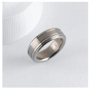 TITANIUM MATT POLISH GENTS RING , R