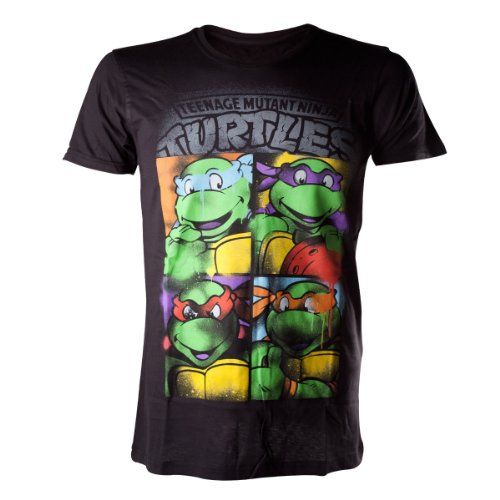 -M- Bright Graffiti Black T-Shirt