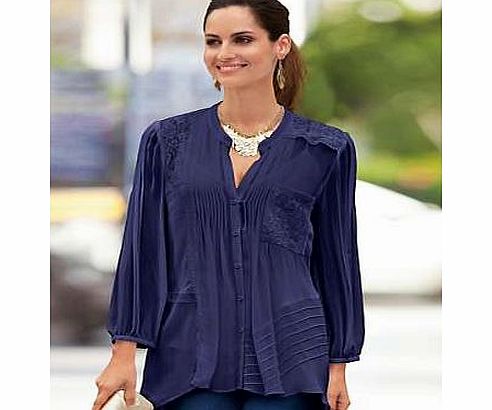 Lace Trim Blouse