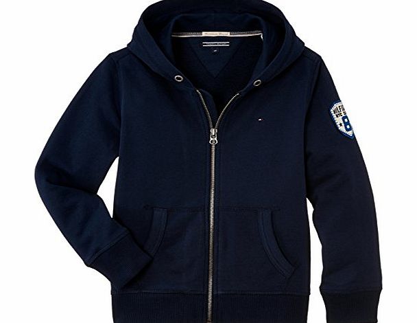 Tommy Hilfiger Boys Hoodie - Blue - Blau (BLACK IRIS-PT 002) - 12 Years