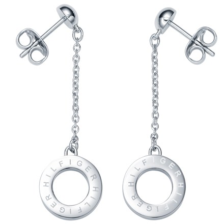 Grommet Steel Drop Earrings