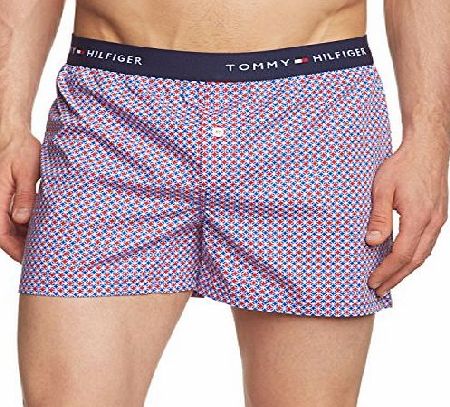 Tommy Hilfiger Hilfiger Denim Men Typo Polka Dot Boxer Shorts, Blue (Surf The Web), Medium