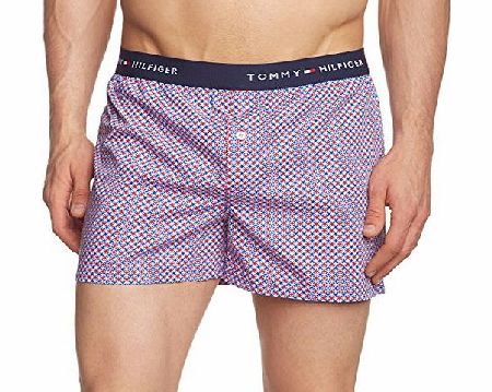 Tommy Hilfiger Hilfiger Denim Men Typo Polka Dot Boxer Shorts, Blue (Surf The Web), X-Large