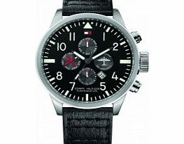 Tommy Hilfiger Mens Black Jackson Chronograph