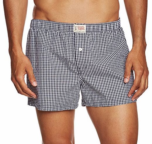 Tommy Hilfiger Mens Keane Woven Boxer Boxer Shorts, Blue (Sky Captain-Pt 079), Large