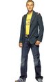 mens pinstripe oxford blazer