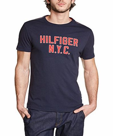 Tommy Hilfiger Mens T-Shirt - Blue - Blau (NAVY BLAZER-PT 416) - X-Large